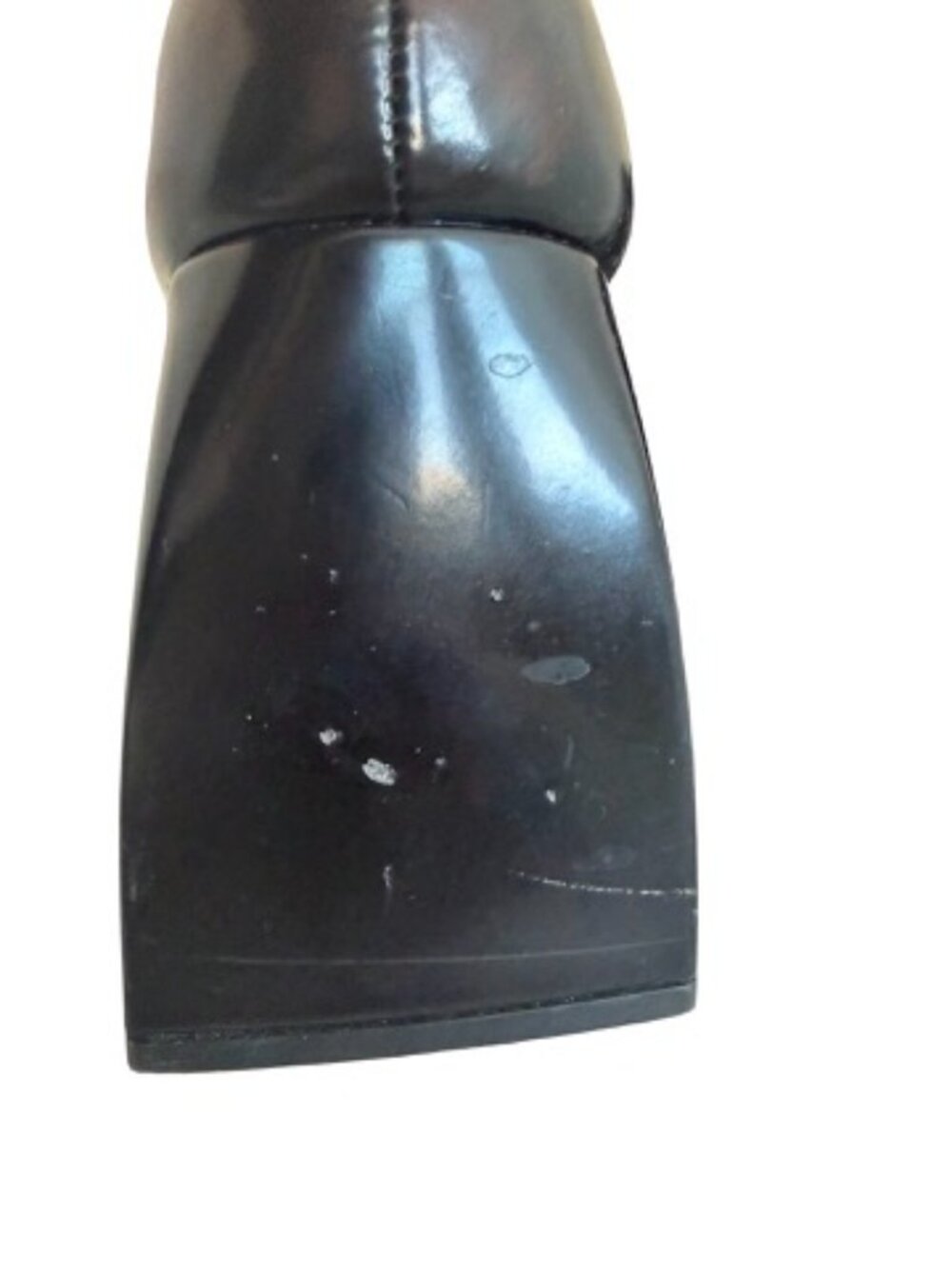 Jeffrey Campbell Black Chunky Platform Heeled Loafers Heel Faux Size 7.5 Women's - Picture 5 of 11